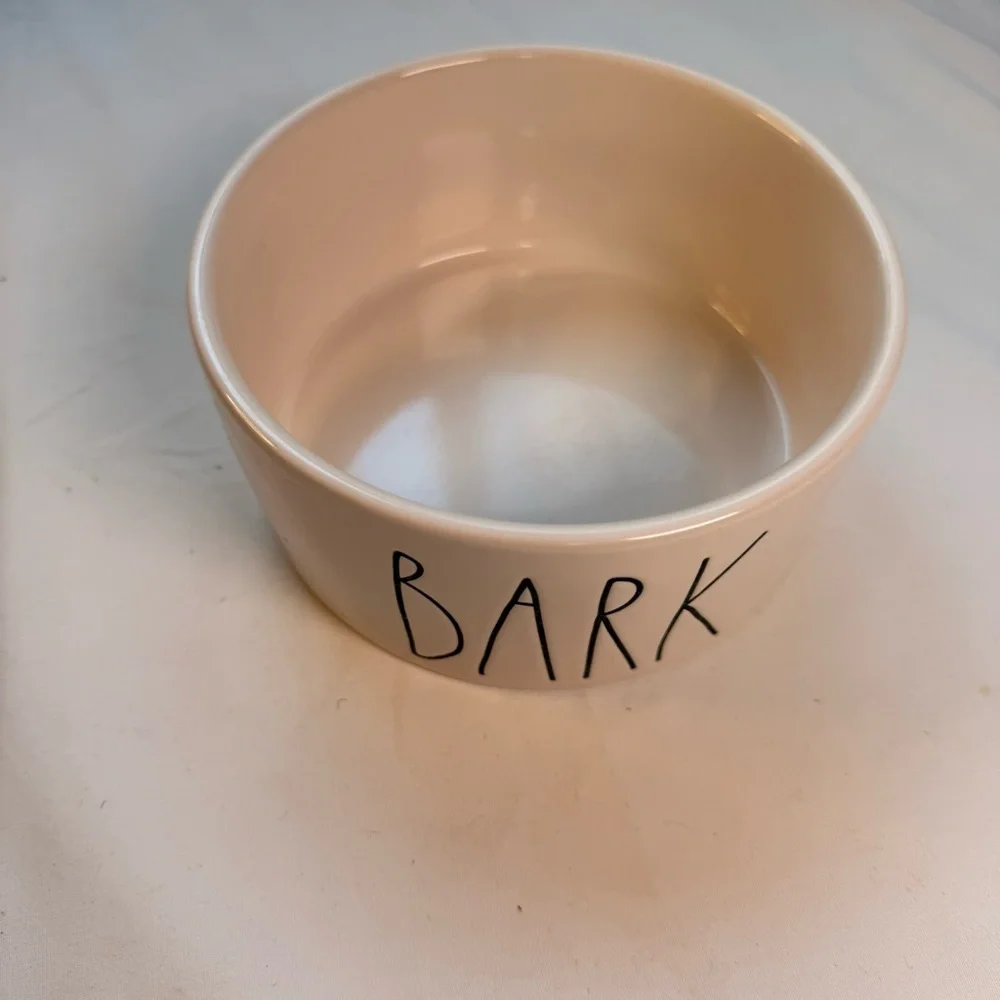 Rae Dunn Cream Pet Bowl